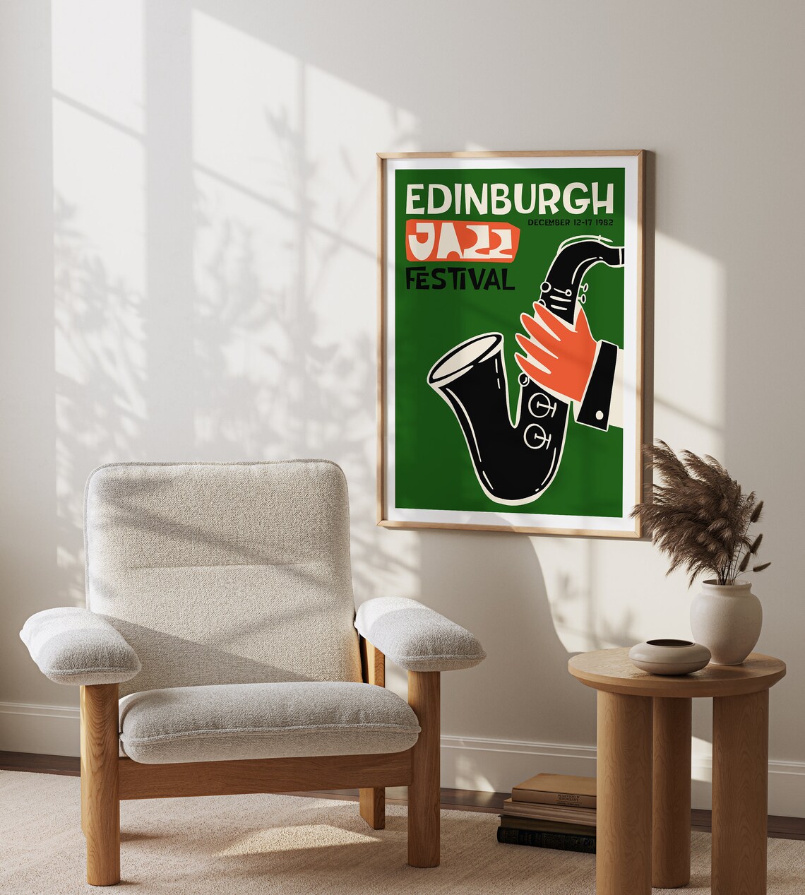 Edinburgh Jazz Festival Mid-Century Jazz Art Print - Image 2