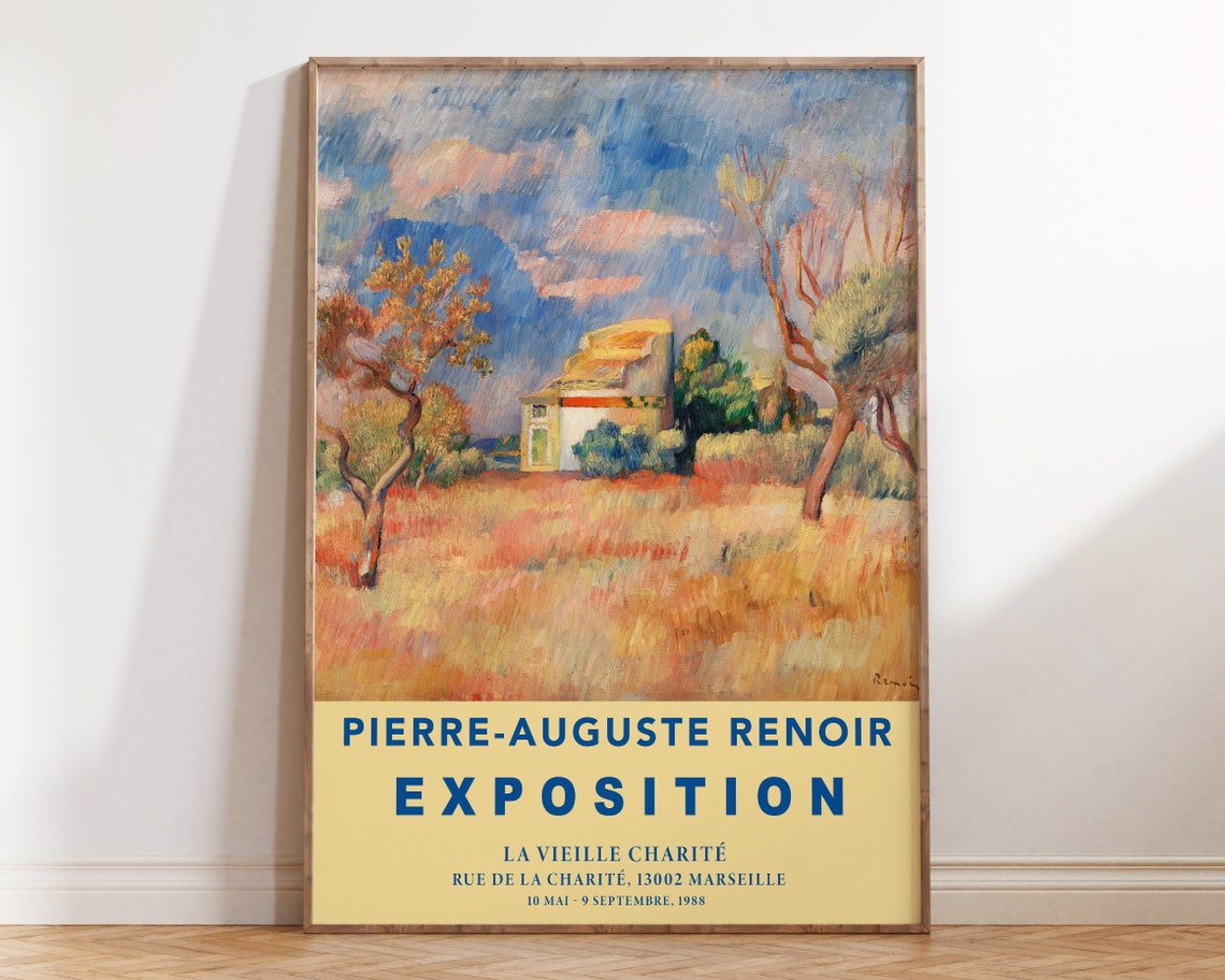 Pierre Auguste Renoir Countryside House Marseille Expo Poster