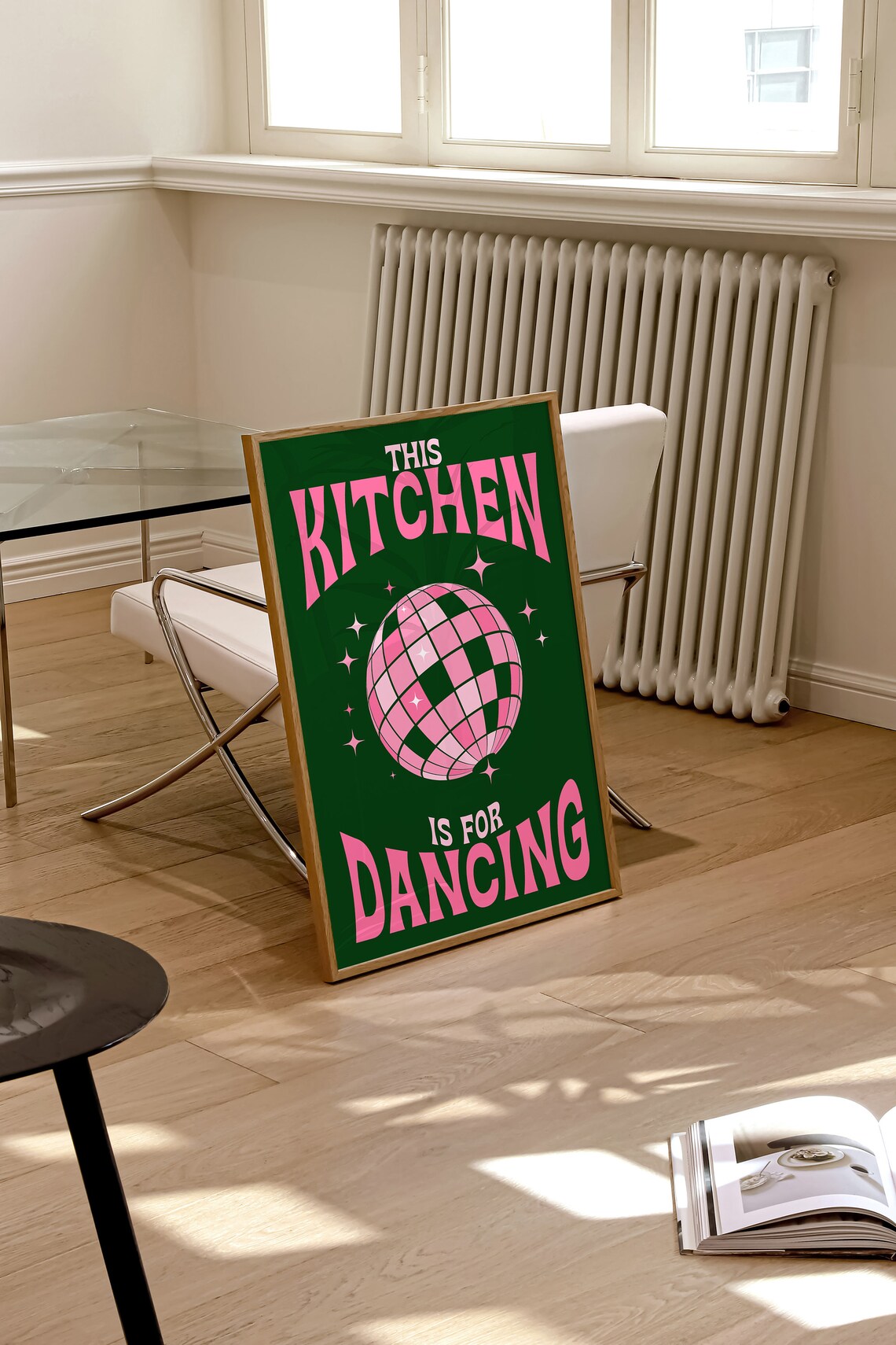 This Kitchen Is For Dancing Retro Kitchen Poster - Image 3
