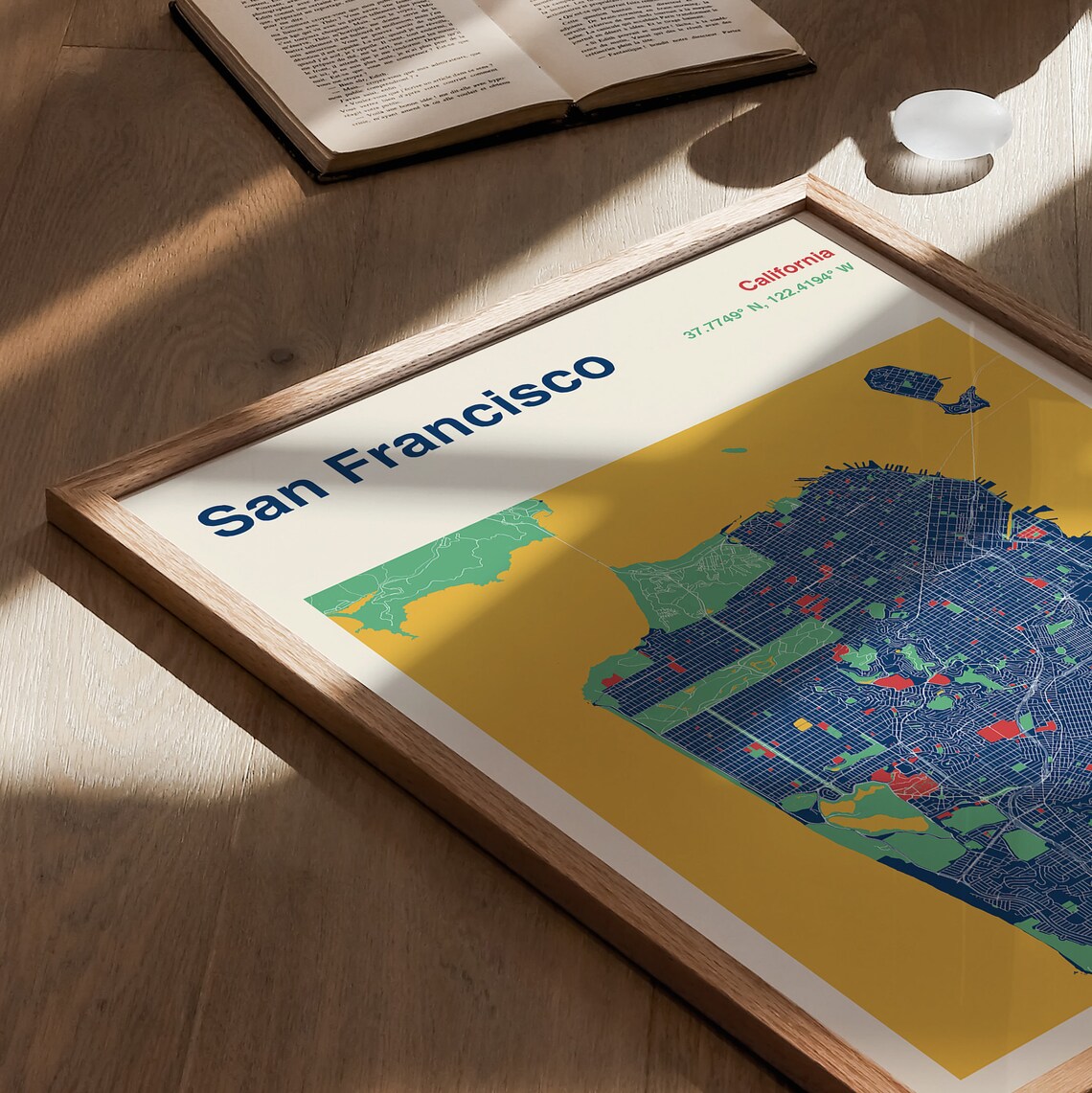 San Francisco Map Print, Minimal Travel Poster - Image 2