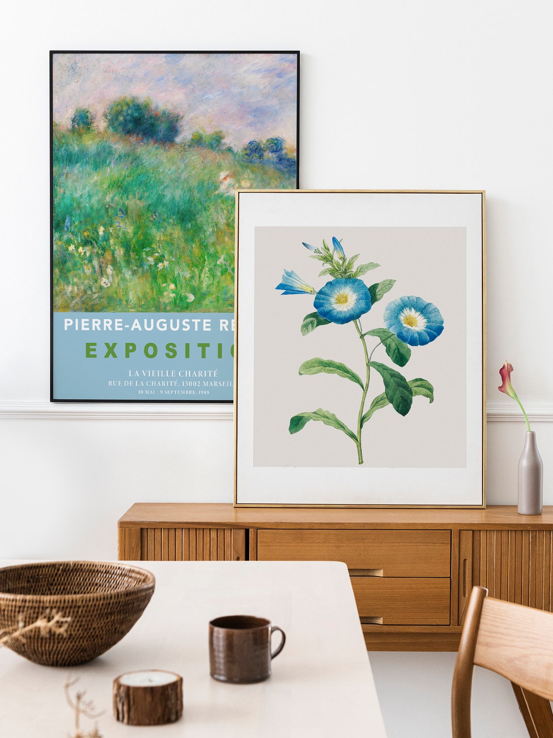 Pierre Auguste Renoir Meadow Exposition Marseille 1988 Poster - Image 2