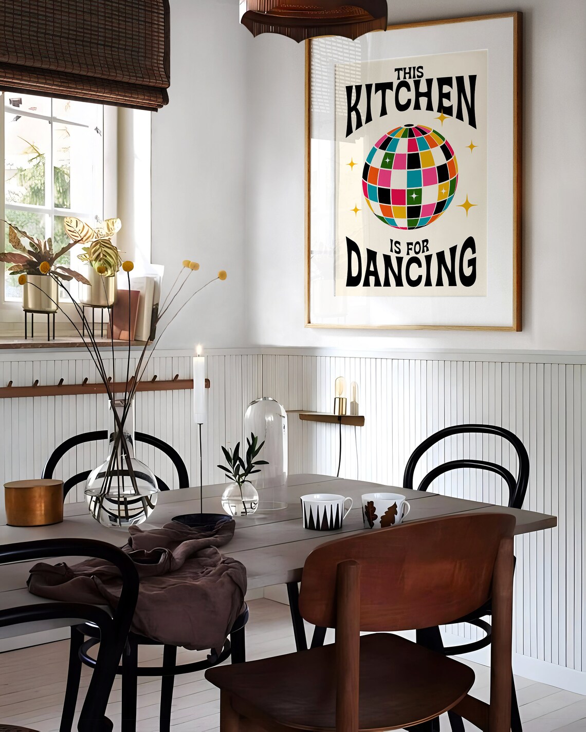 This Kitchen Is For Dancing Art Print, Retro Poster - Image 2