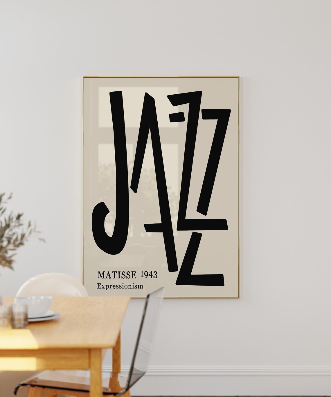 Mid-Century Jazz Exhibition Poster, Matisse-Inspired - Image 2