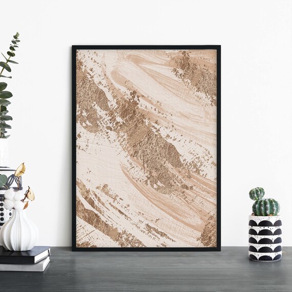 Neutral Abstract Print Wall Art 4x6 5x7 A4 A3 A2 A1
