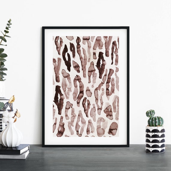 Downstream Safari Abstract Print Wall Art 4x6 5x7 A4 A3 A2 A1