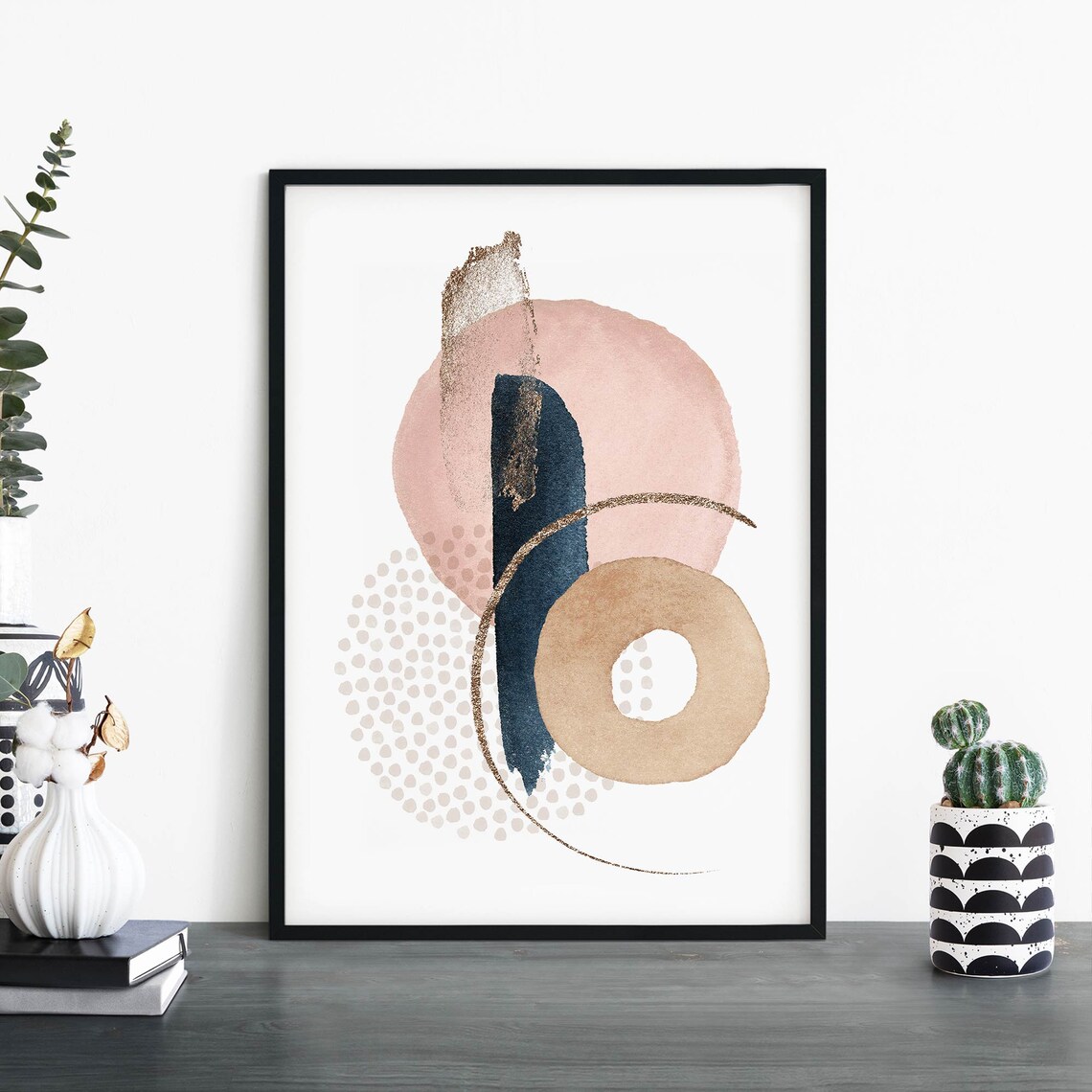 Abstract Wall Art Print, Modern Minimalist