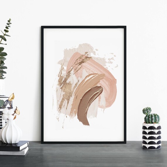 Neutral Abstract Print Wall Art 4x6 5x7 A4 A3 A2 A1