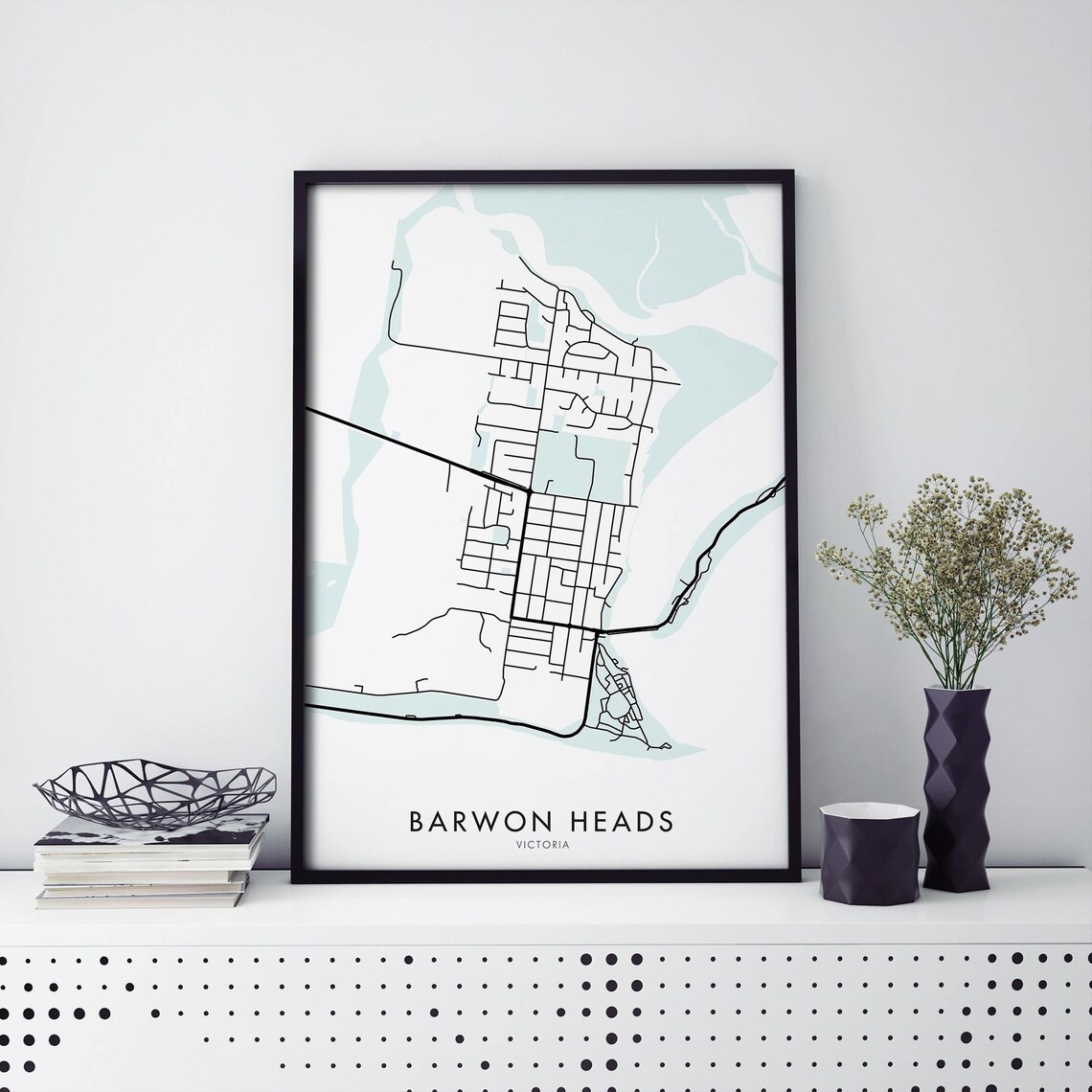 Barwon Heads Victoria Australia Travel Map Print
