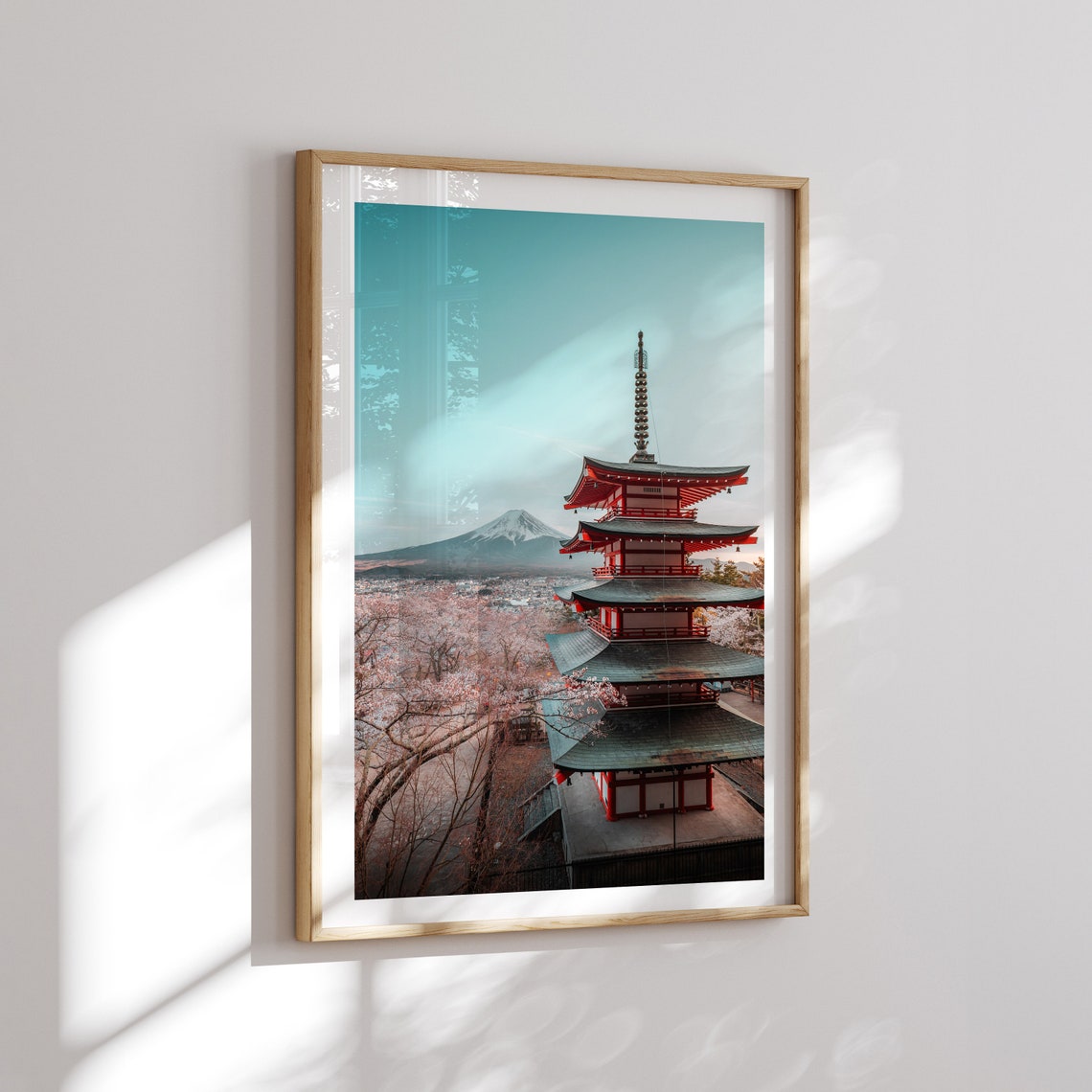 Chureito Pagoda Mount Fuji Cherry Blossom Spring Japan Poster - Image 2