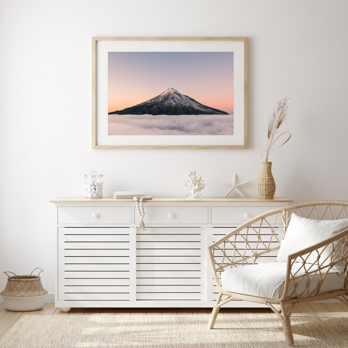 New Zealand Print Mt Taranaki Sunrise Print Volcano Mountain Wall Art Print Beautiful Original Photography Print From New Zealand - Image 3