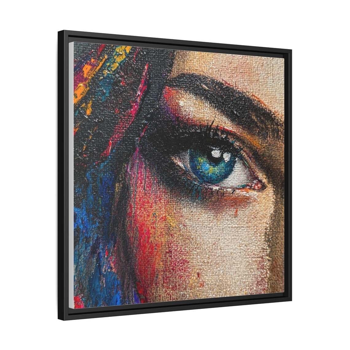 Vibrant Eye Portrait, Contemporary Art Print - Image 2