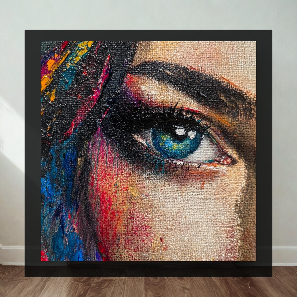 Vibrant Eye Portrait, Contemporary Art Print