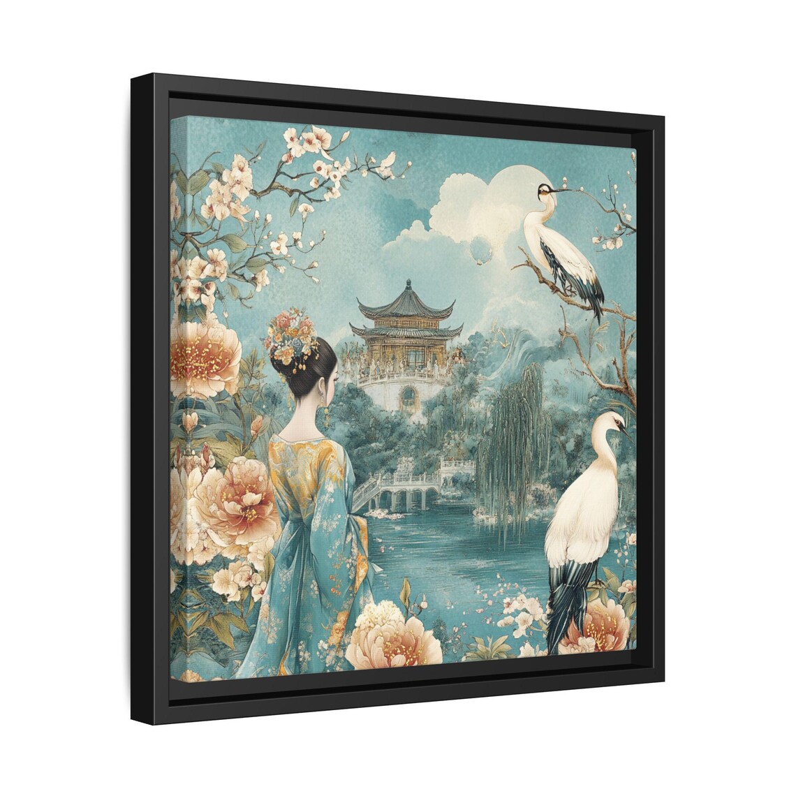 Asian Art, Chinoiserie Japandi Home Art Gift - Image 2