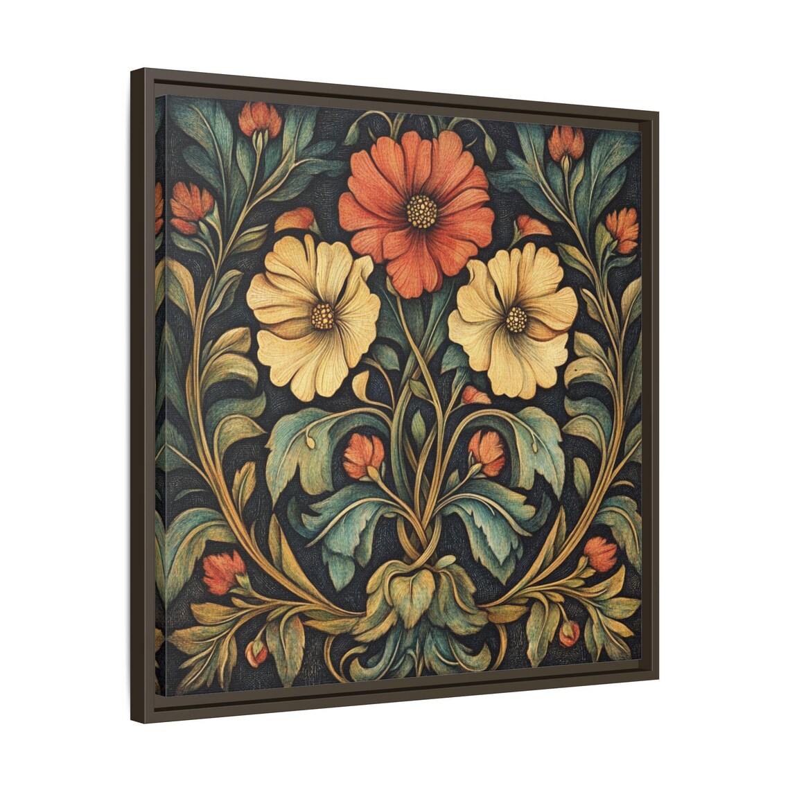 William Morris Inspired Floral Art Print, Vintage Botanical - Image 3