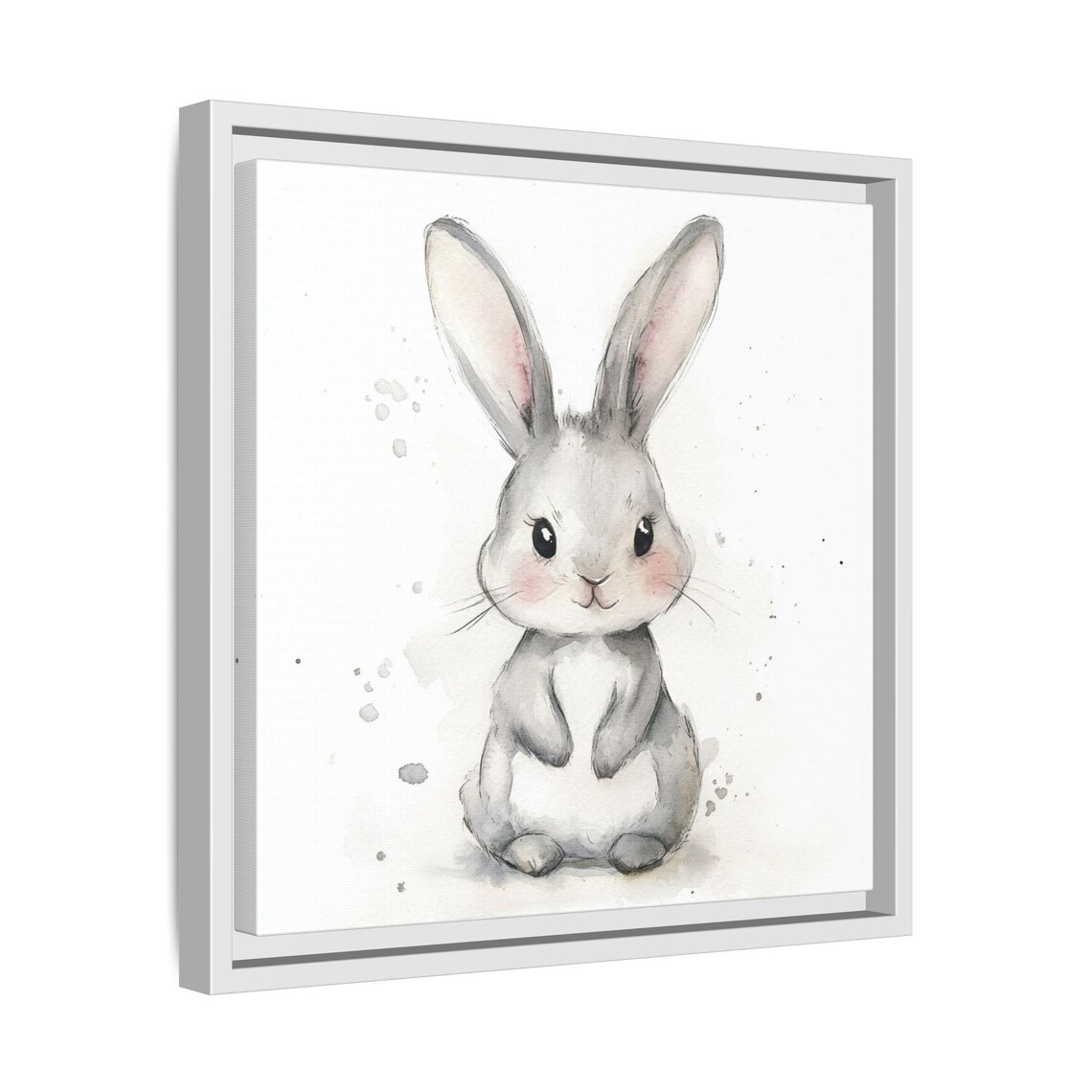 Cute Bunny Watercolor Animal Print, Nursery Decor - Image 4