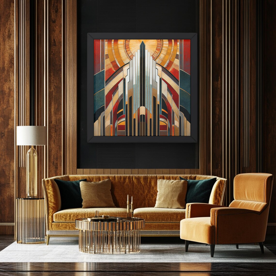 Art Deco Modern Home Decor, Elegant Gallery Piece