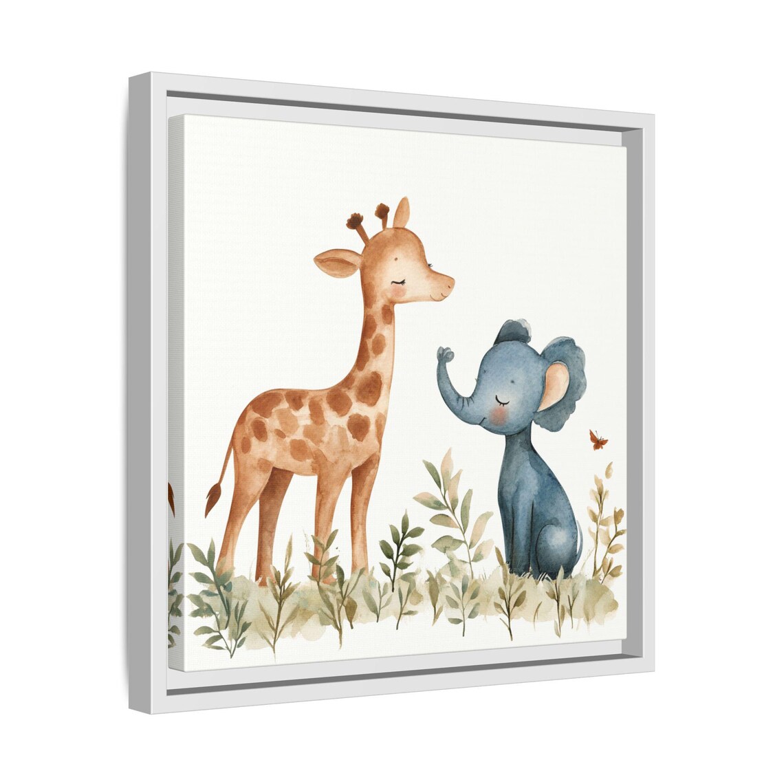 Watercolor Animal Print For Nursery, Baby Giraffe - Image 4