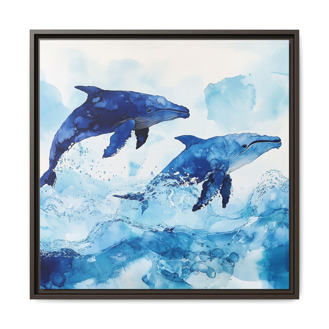 Whale Wall Art, Farmhouse Floral Country Style - Image 5