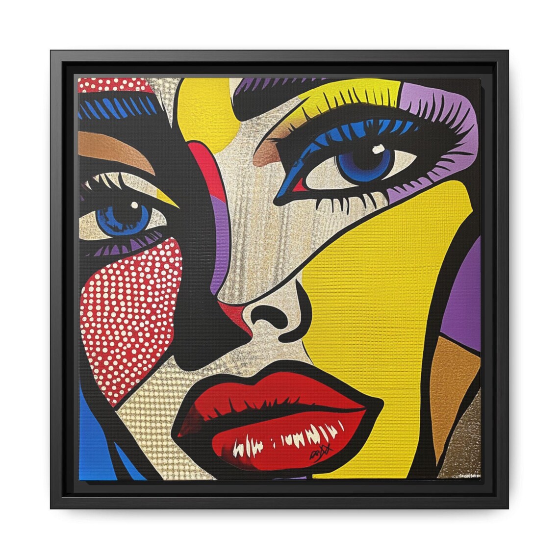 Lichtenstein Inspired Pop Art Poster, Modern Art - Image 5