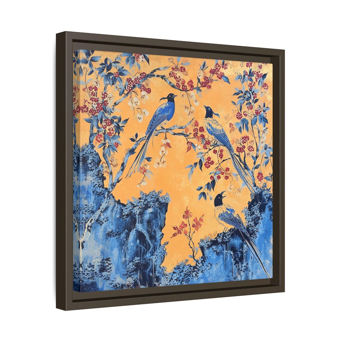 Asian Bird Art Print, Chinoiserie Japandi Decor - Image 3