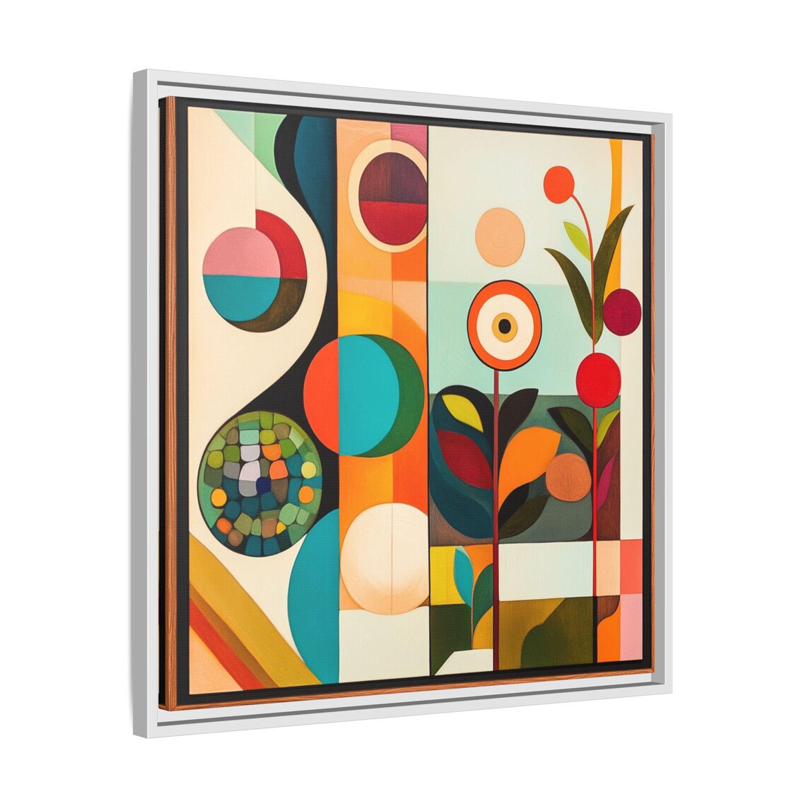 Mid Century Boho Botanical Abstract, Art Print - Image 4