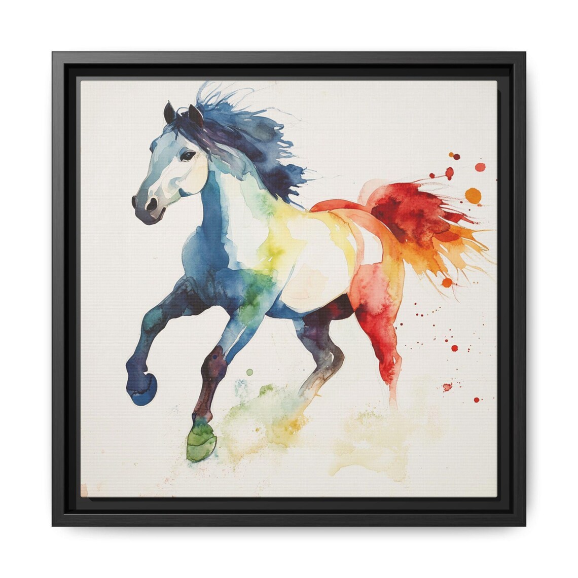 Horse Watercolor Animal Print, Nursery Decor - Image 5