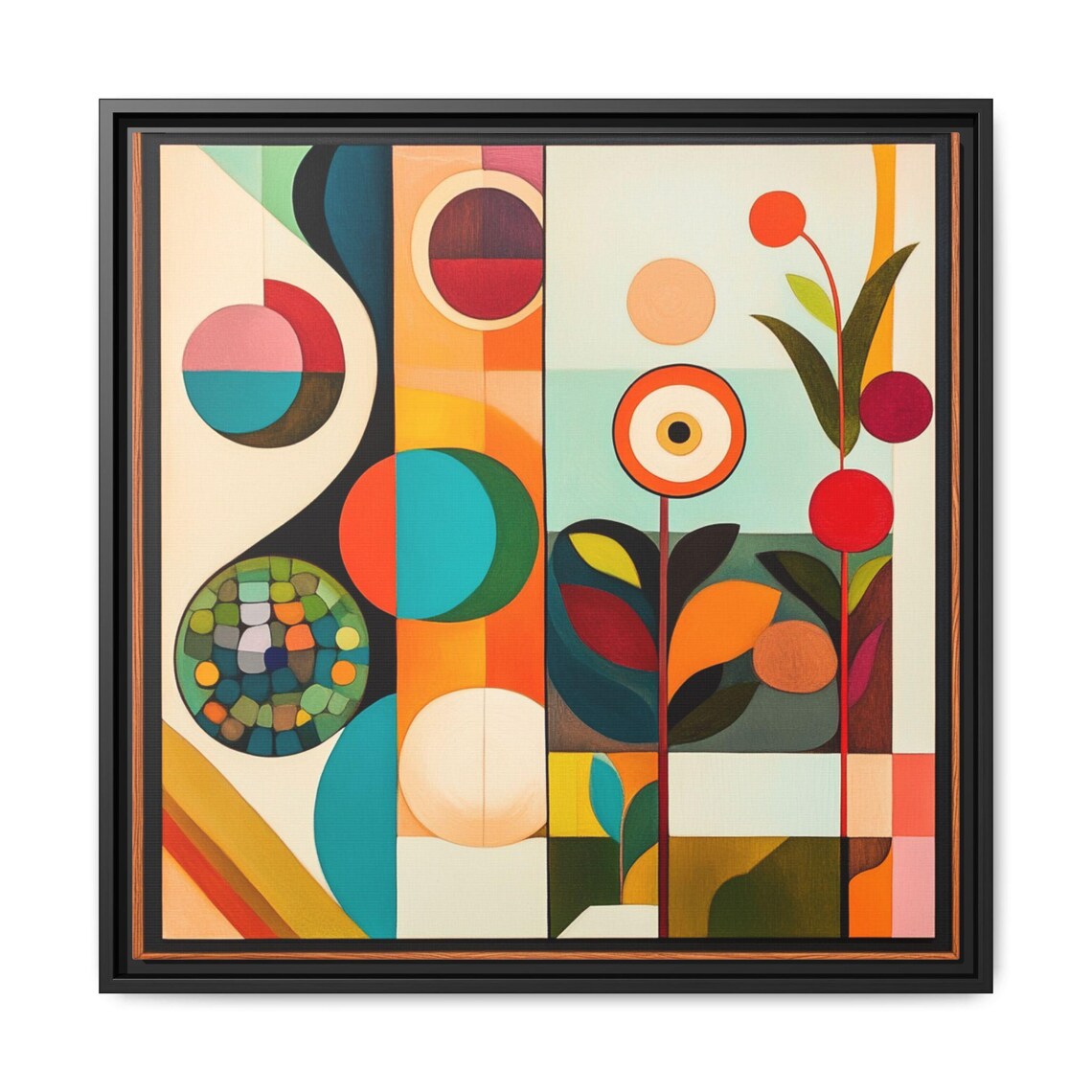 Mid Century Boho Botanical Abstract, Art Print - Image 5
