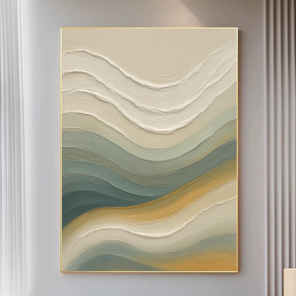 Abstract Wave Painting, Modern Minimalist Art Print
