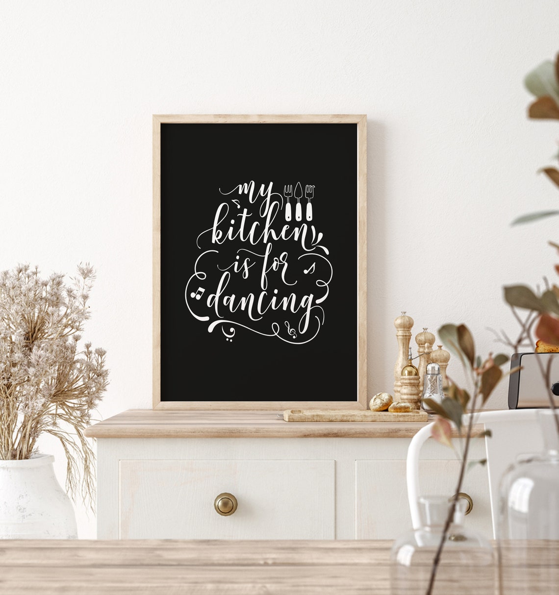 My Kitchen Is For Dancing Wooden Sign Farmhouse Kitchen Home Decor Funny Kitchen Quote - Image 5