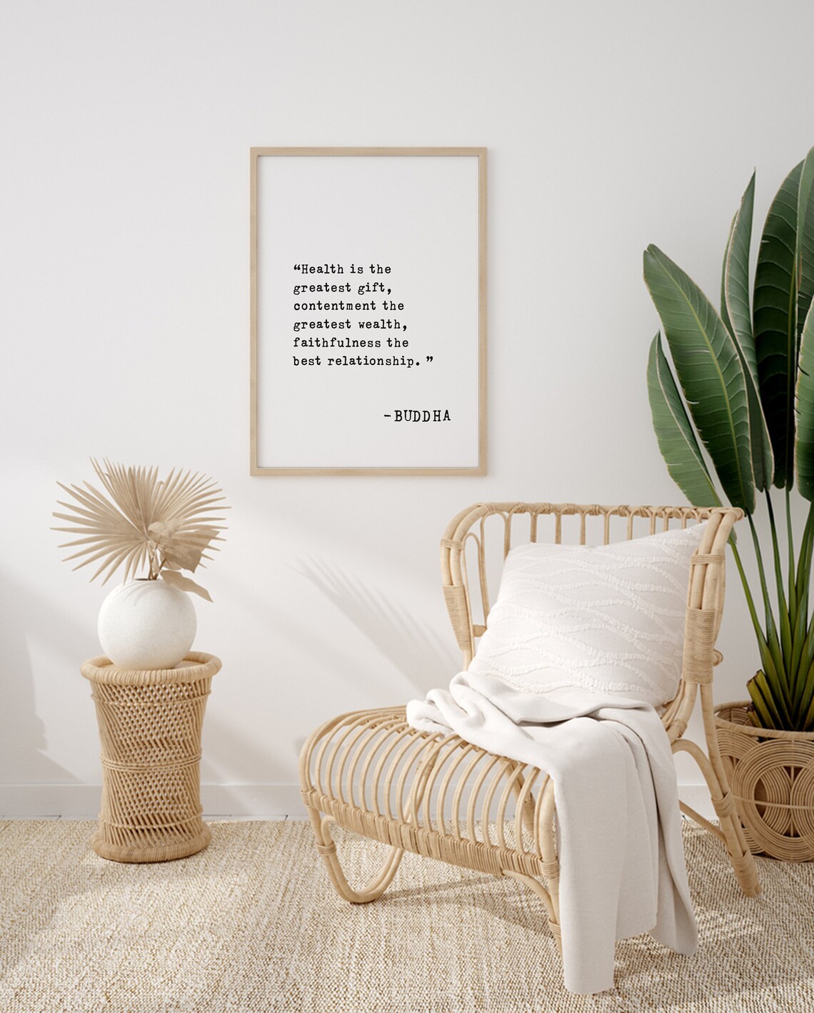 Buddha Quote - Health Is The Greatest Gift - Image 2