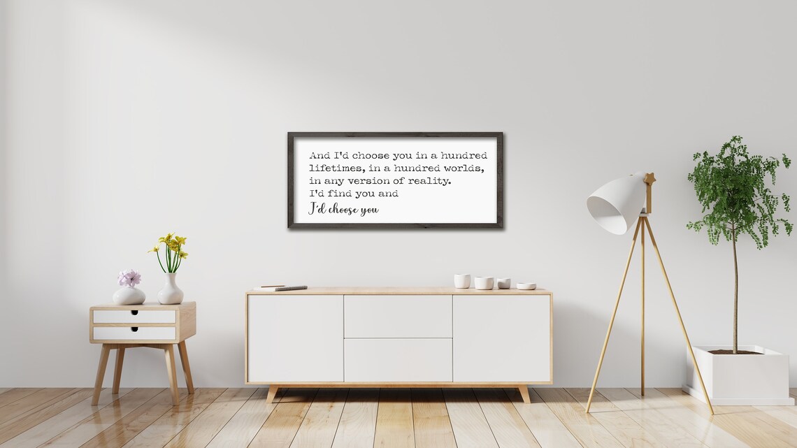 I'd Choose You Rustic Farmhouse Wall Art Print - Image 5