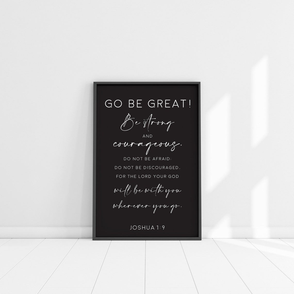 Be Strong And Courageous Wood Sign Joshua 1 9 Sign Christian Home Decor Religious Gifts Scripture Wall Art Bible Scripture Art - Image 5