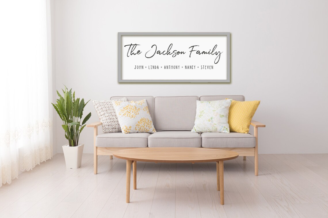 Personalized Family Name Sign Custom Script Wall Decor for Home Poster - Image 5