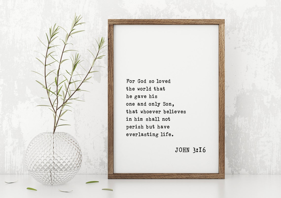 Bible Verse Sign For God So Loved The World Sign John 316 Scripture Wood Sign Bible Verse Wood Sign Wall Scripture Sign - Image 5