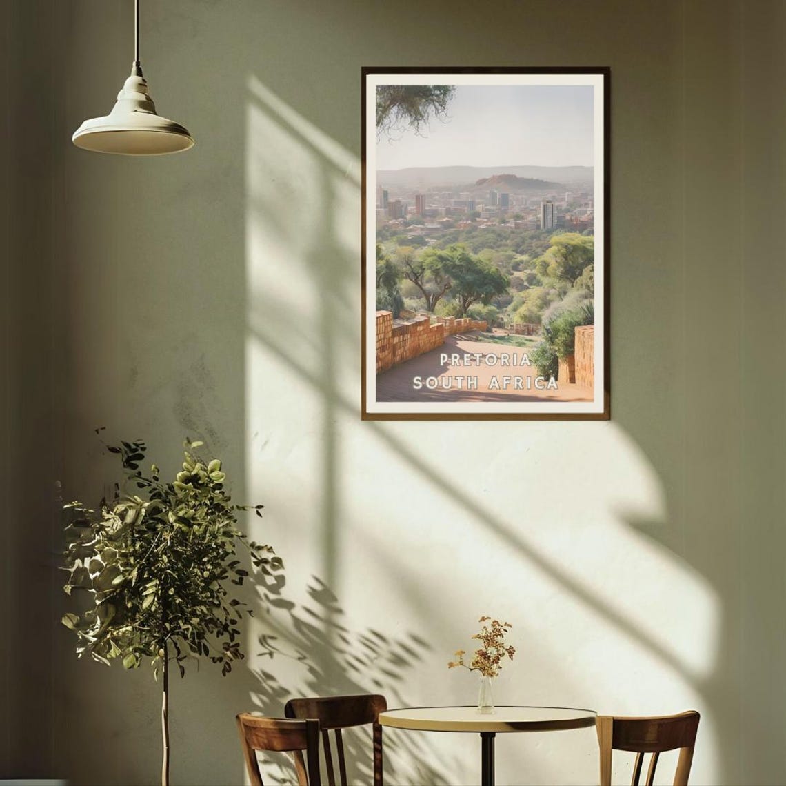 Pretoria South Africa Poster Jacaranda Cityscape Art Gauteng Province Urban And Natural Beauty South Africa Travel Wall Art Decor - Image 3