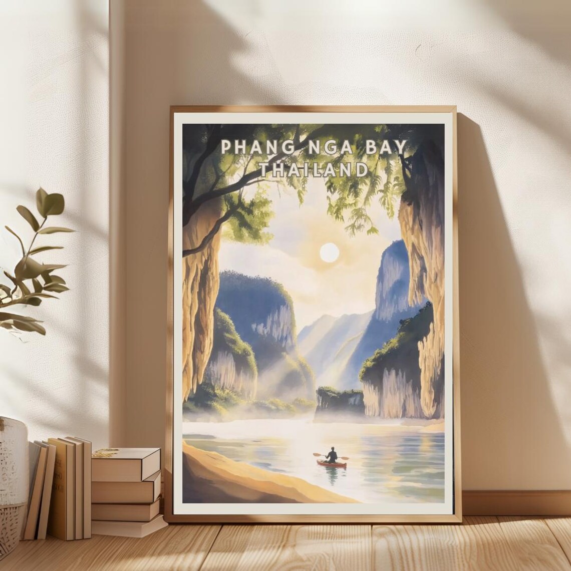 Phang Nga Bay Thailand Travel Poster, Coastal Decor - Image 2