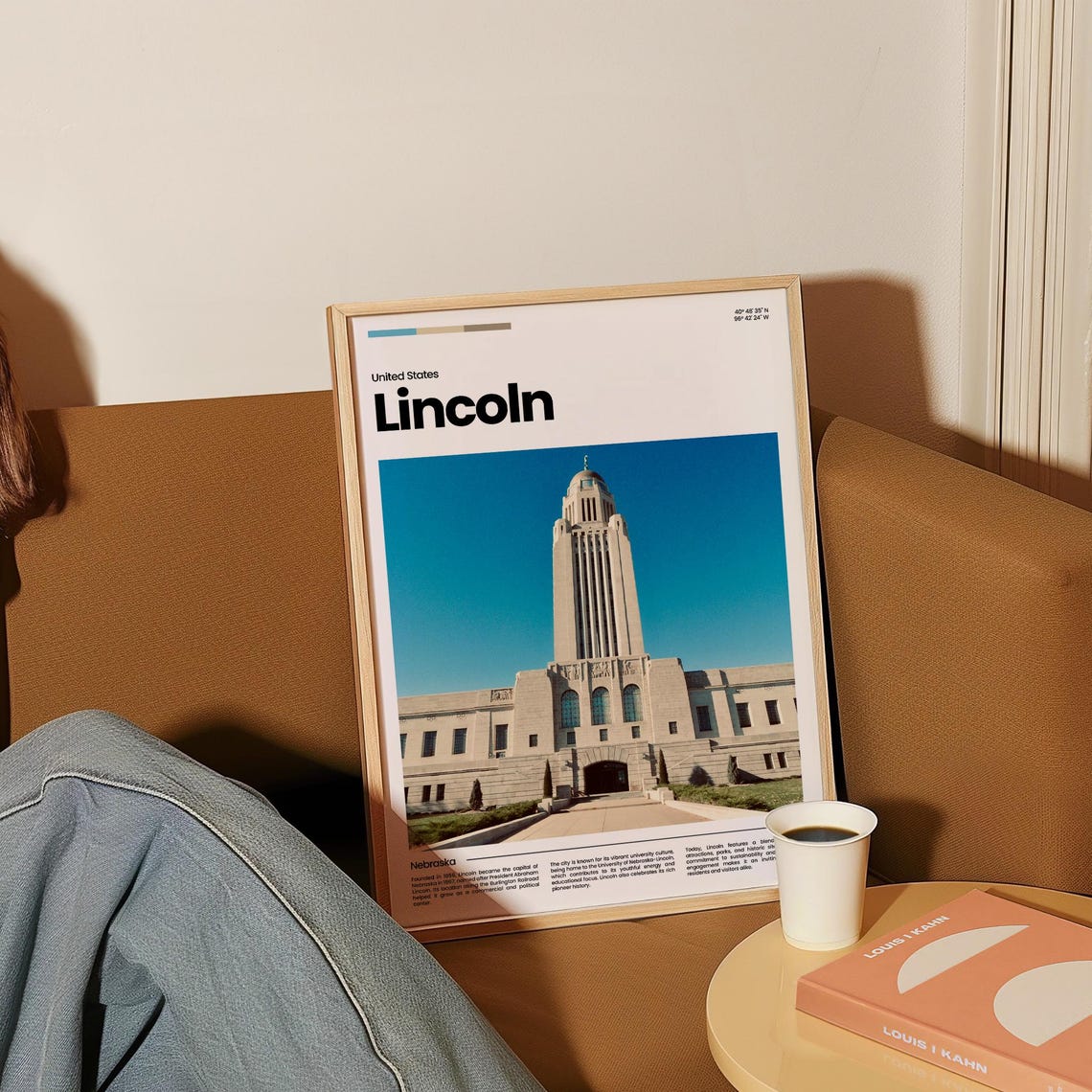 Lincoln Travel Poster Lincoln Poster Lincoln Photo Poster Lincoln Art Print Lincoln Art Usa Poster Usa Travel Poster Travel Gift - Image 4
