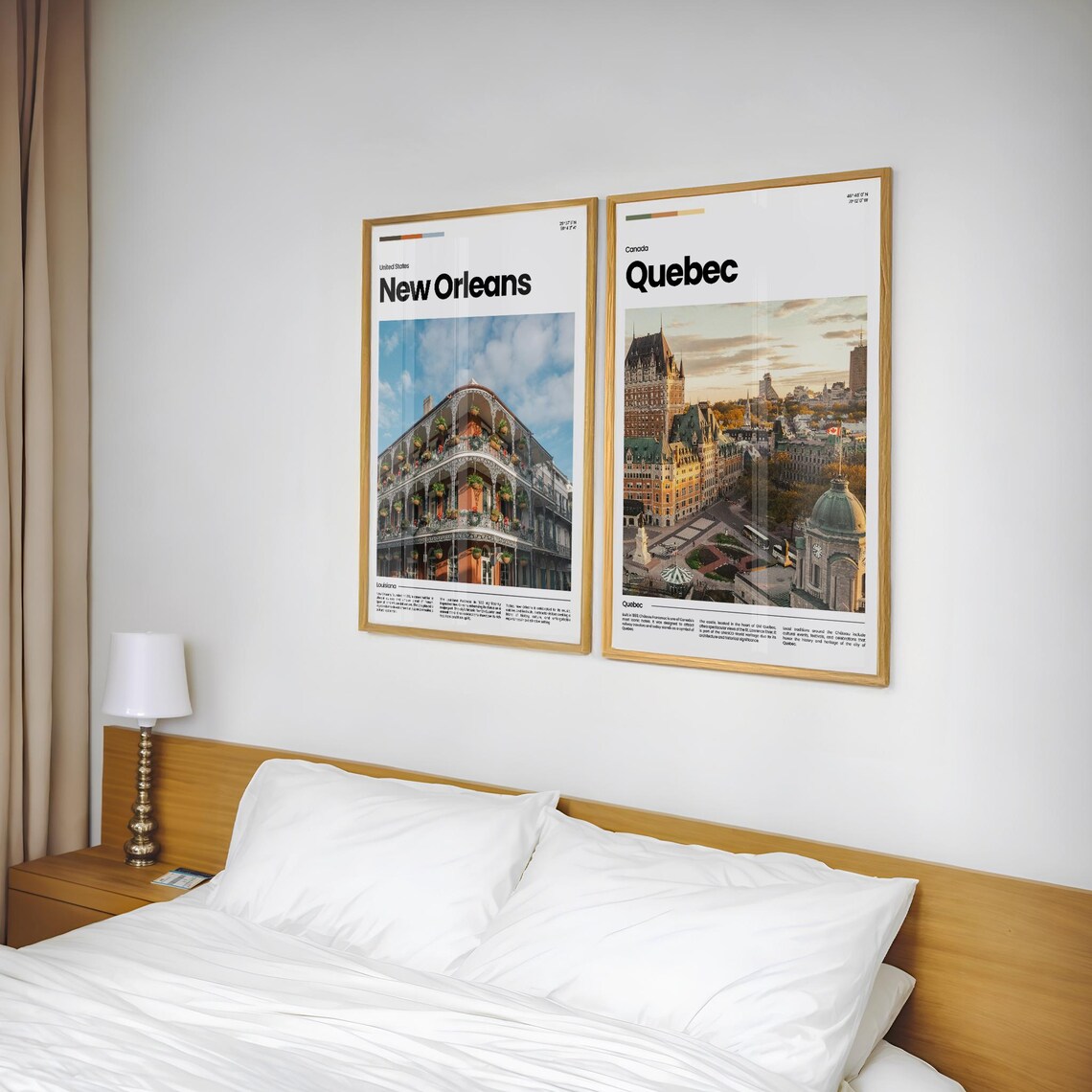 Quebec City Chateau Frontenac Sunset Old Town Canada Travel Poster - Image 2