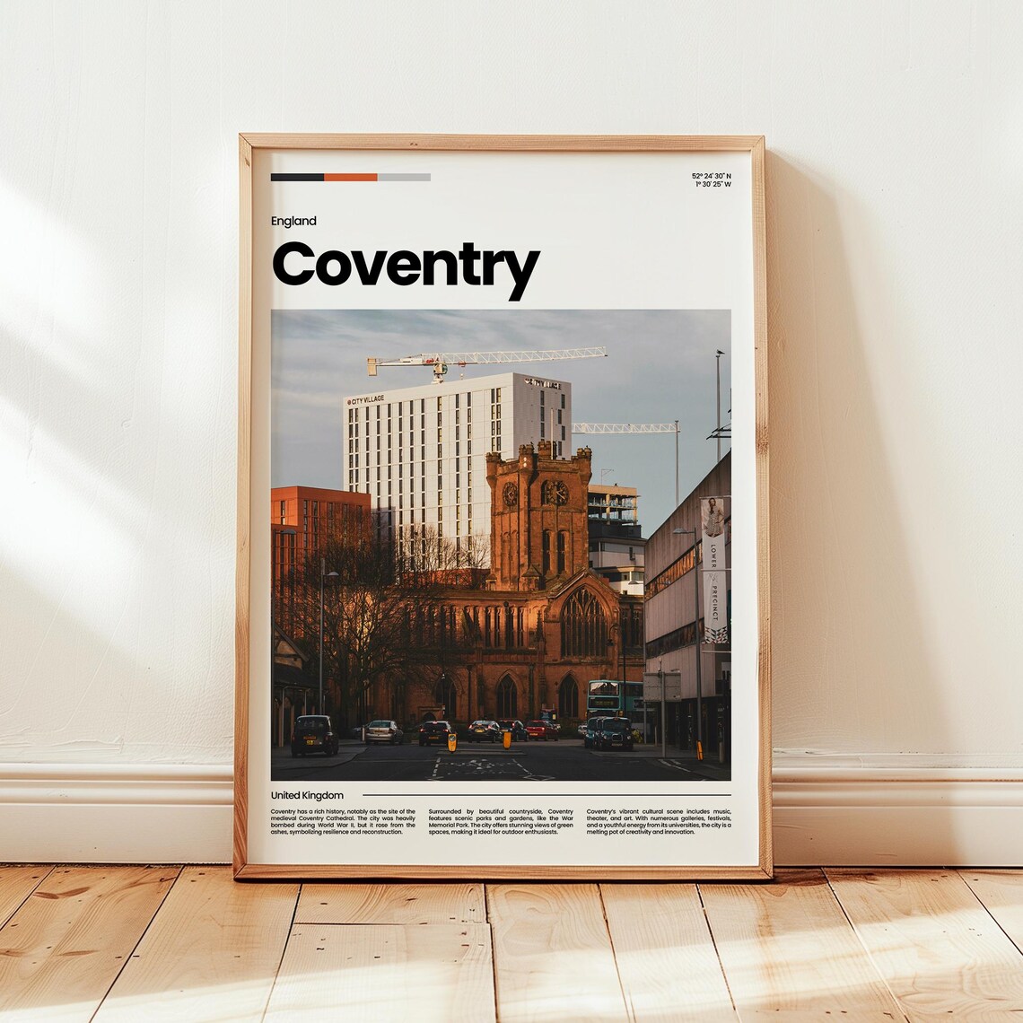 Coventry Poster Print Photo Wall Art England Travel Gift