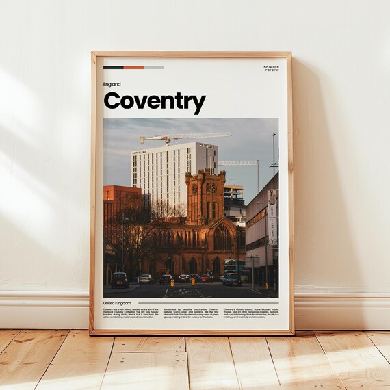 Coventry Poster Print Photo Wall Art England Travel Gift