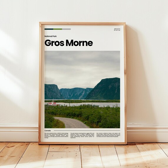 Gros Morne Poster Print Photo Wall Art Canada Travel Gift