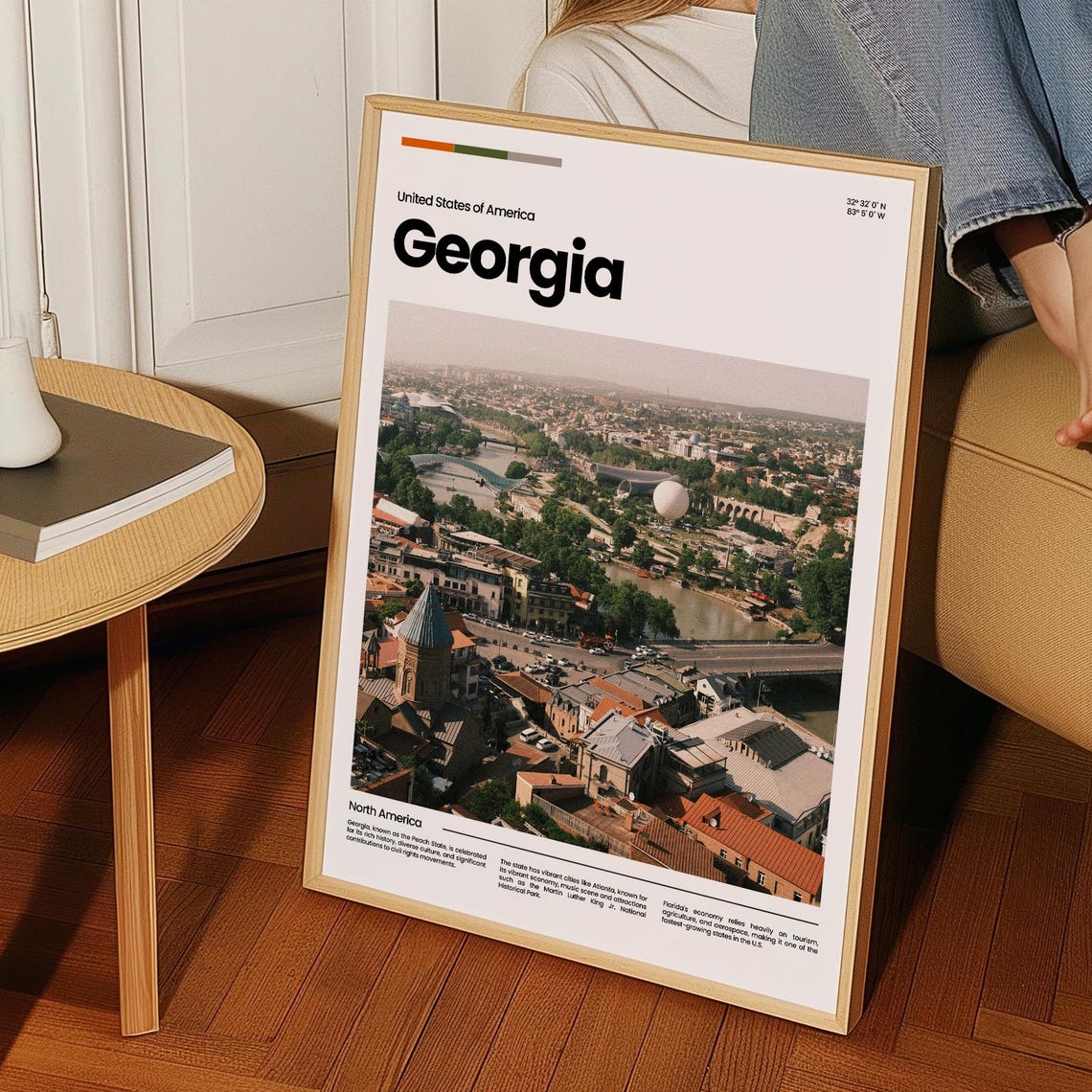 Georgia Travel Poster Georgia Poster Georgia Photo Poster Georgia Art Print Georgia Art Usa Poster Usa Travel Poster Travel Gift - Image 3