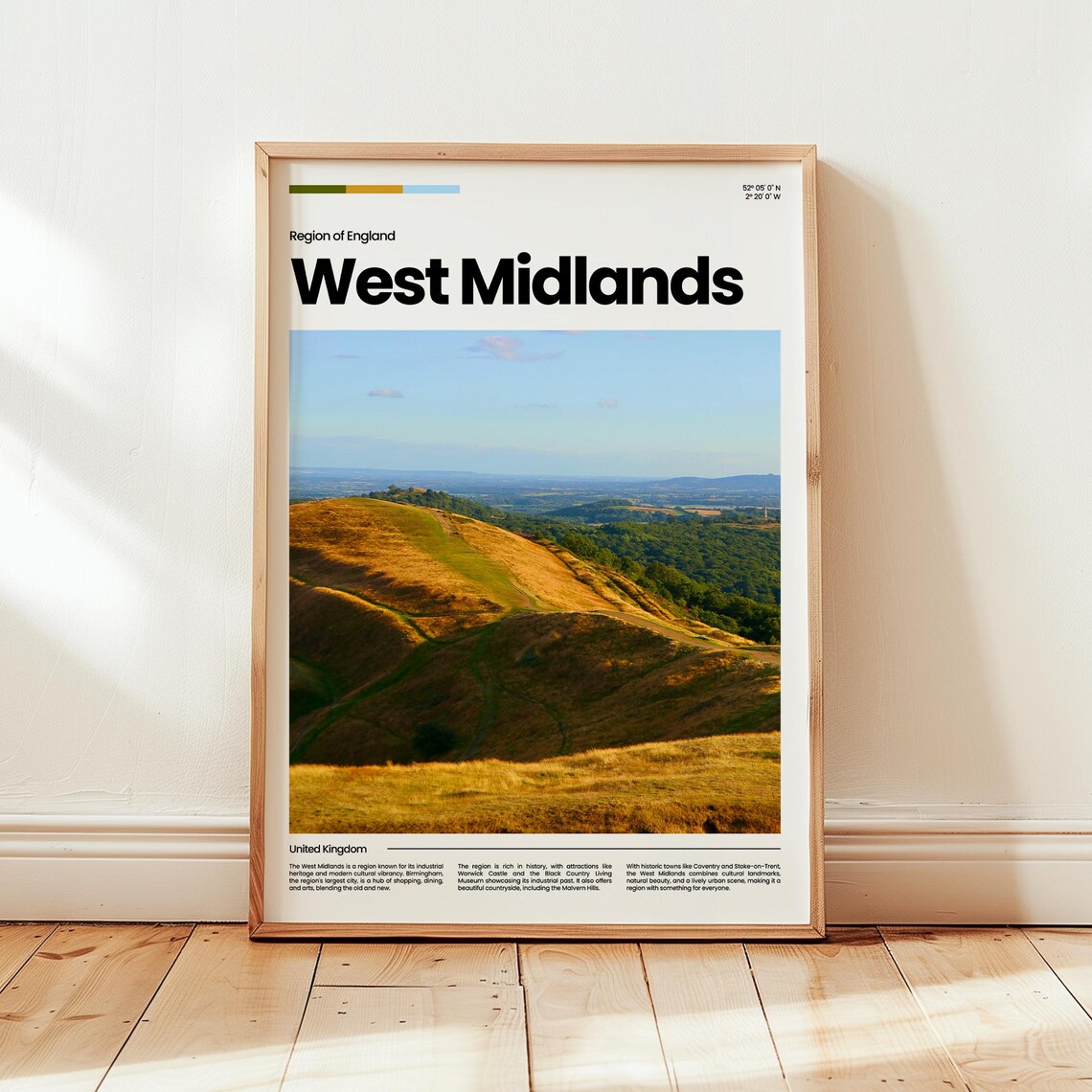 West Midlands Poster Print Photomidlands Wall Art England Travel Gift