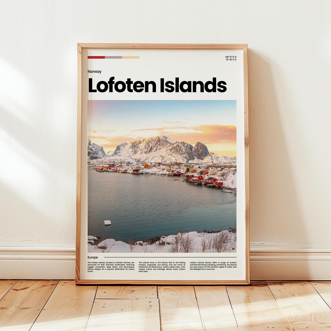 Lofoten Islands Poster Print Photo Norway Travel Gift