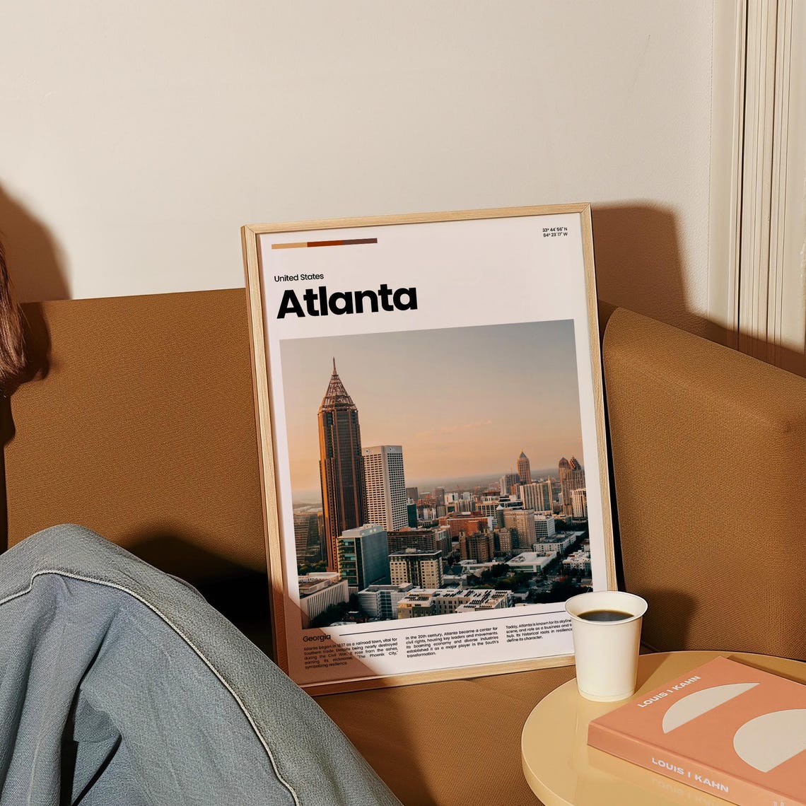 Atlanta Travel Poster Atlanta Poster Atlanta Photo Poster Atlanta Art Print Atlanta Art Usa Poster Usa Travel Poster Travel Gift - Image 4
