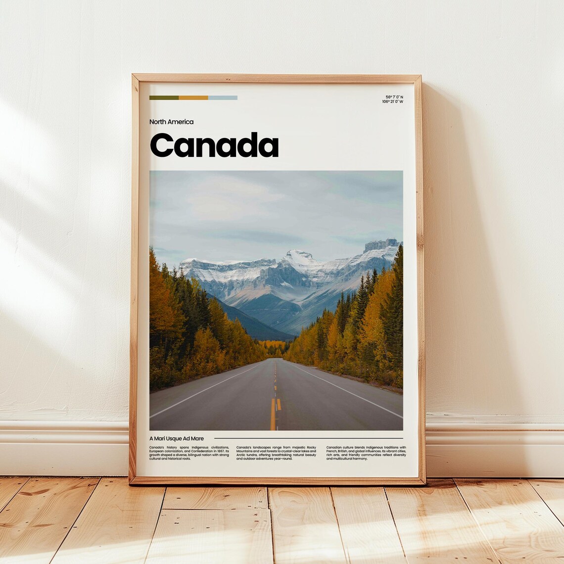 Canada Poster Print Photo Wall Art North America Travel Gift