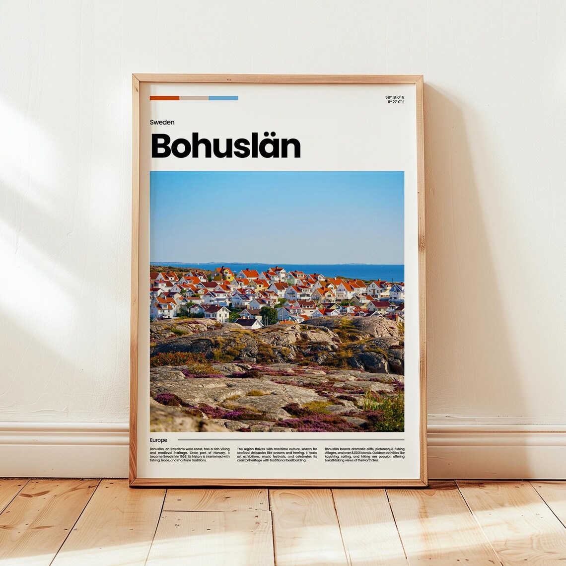 Bohuslan Poster Print Photo Travel Sweden Gift