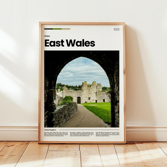 East Wales Poster Print Photo Travel Gift