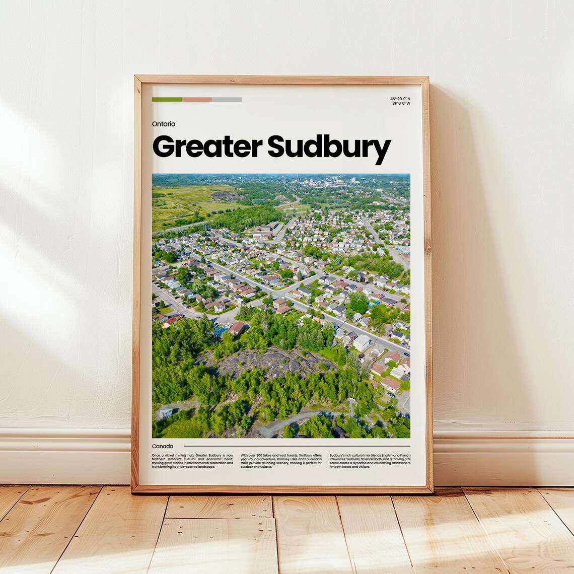 Greater Sudbury Poster Print Photo Wall Art Canada Travel Gift