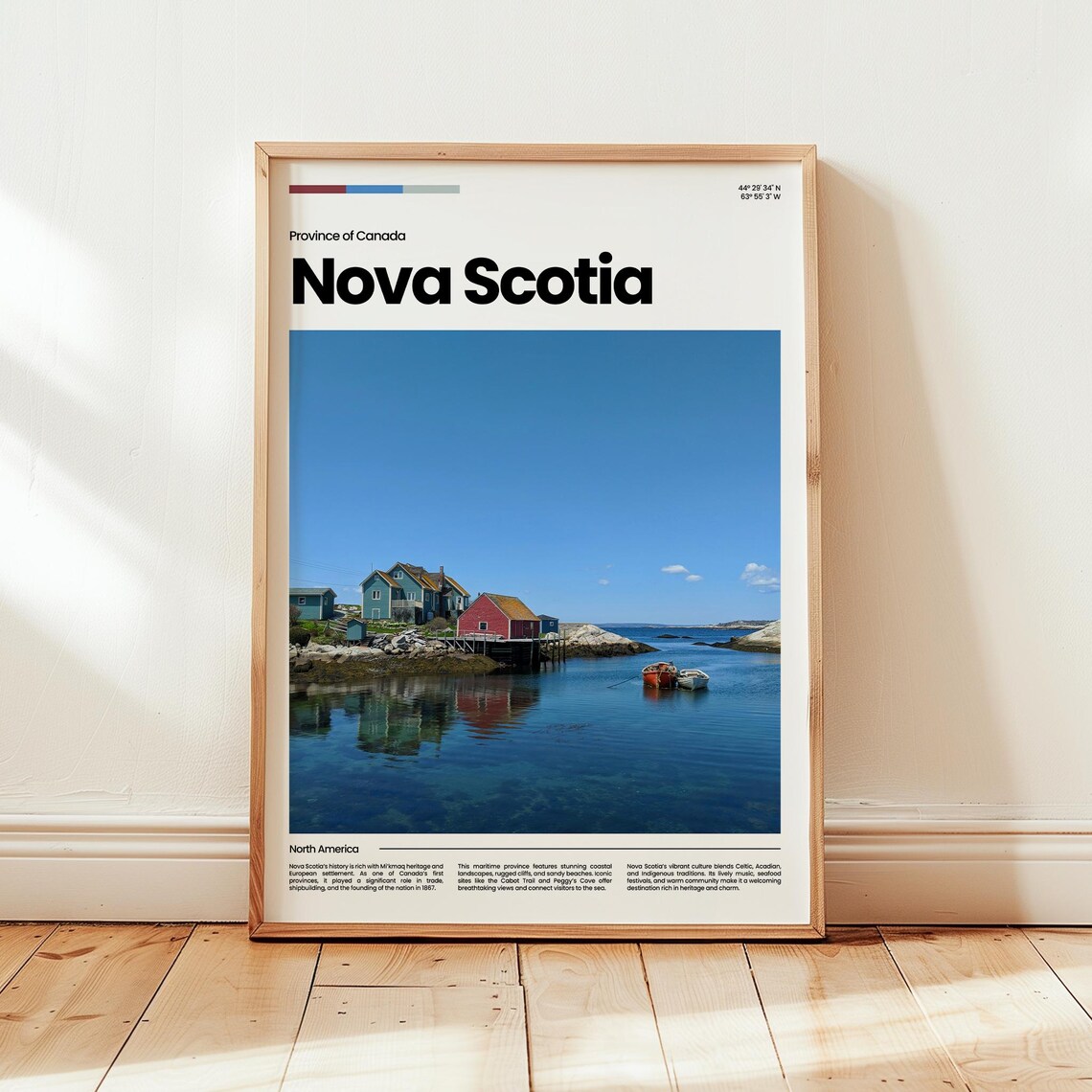 Nova Scotia Poster Print Photo Wall Art Canada Travel Gift